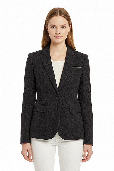 Teplé Dámské Sako Vlněné Modré Marc O´Polo Vel. 36