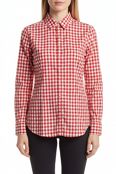 Kostkovaná Dámská Košile Červená TOMMY HILFIGER