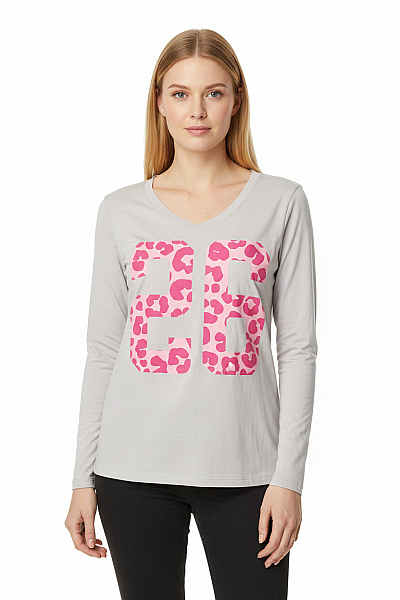 Dámské Tričko Šedé Miss Goodlife Vel. M