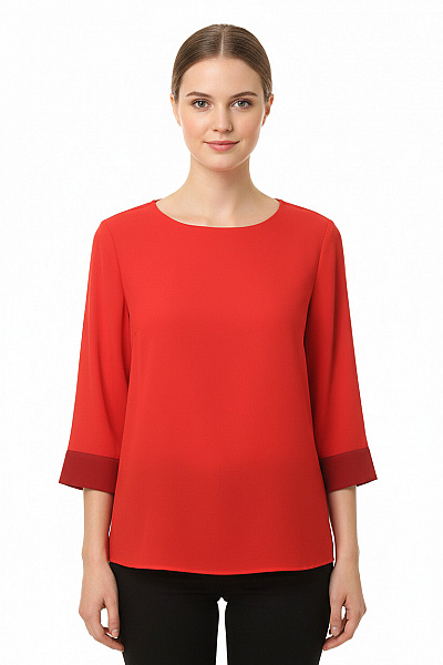 MANGO Halenka Červená Second Hand Vel. S