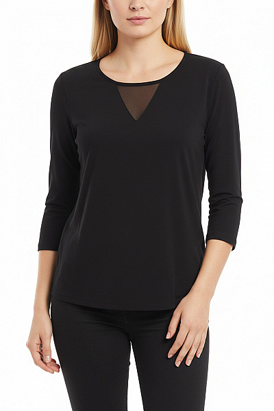  Halenka Jednobarevná Černá MANGO Vel. S