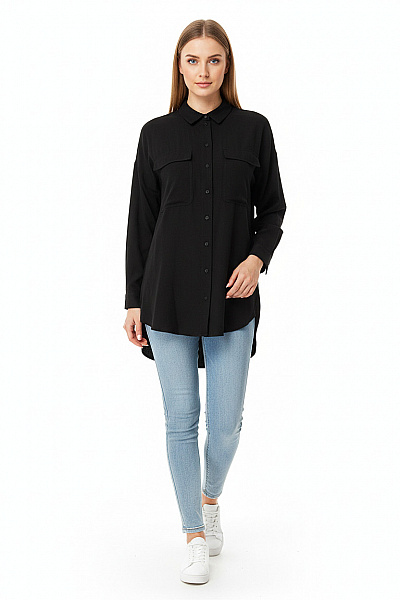 Společenská Dámská Košile Černá SELECTED Second Hand Vel. 34