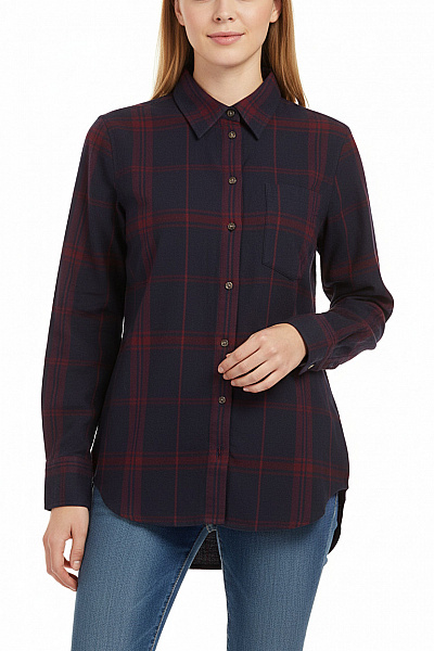 Club Monaco Kostkovaná Dámská Košile Fialová Vel. XS