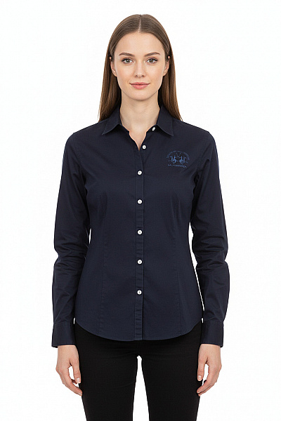 La Martina Společenská Dámská Košile Modrá