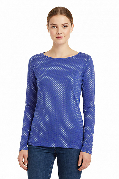 Dámské Tričko Modré Vel. 36