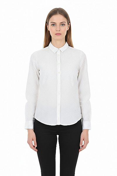 Vzorovaná Dámská Košile Bílá Gap