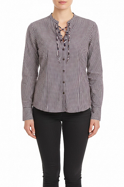 Marc O´Polo Dámská Dlouhá Kostkovaná Košile S Dlouhým Rukávem A Zavazováním Vel. 40