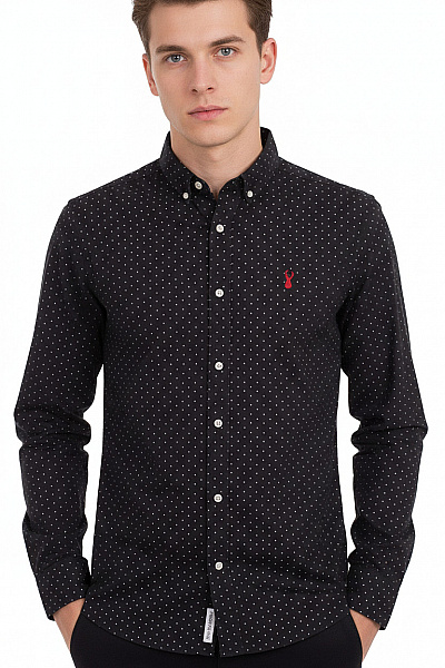 Vzorovaná Pánská Košile Modrá Next Vel. S