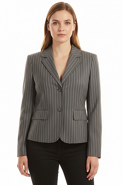 InWear Dámské Sako Vlněné Šedé Second Hand Vel. 44