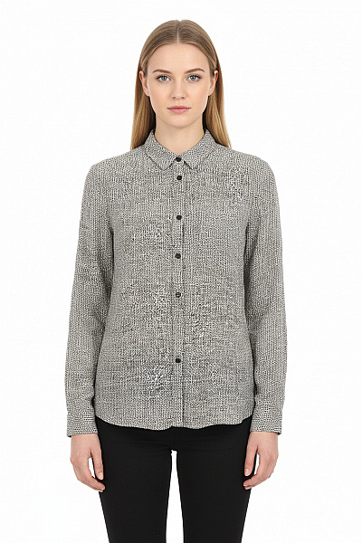 Vzorovaná  Halenka Černobílá MANGO Vel. XS