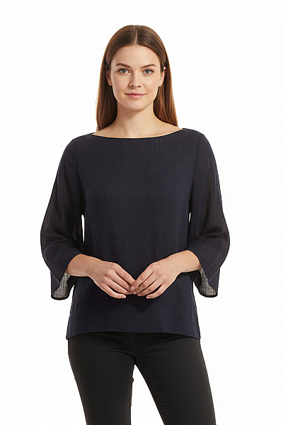 MANGO Halenka Modrá Vel. M