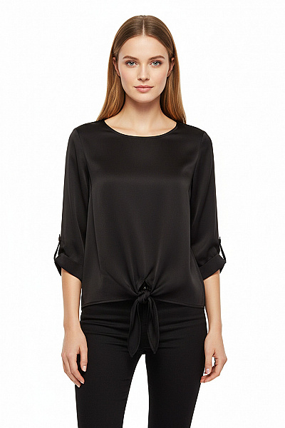 OBJECT  Halenka Jednobarevná Černá Second Hand Vel. 36