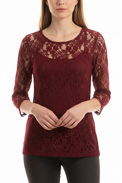 Next  Halenka Jednobarevná Vínová Vel. 40