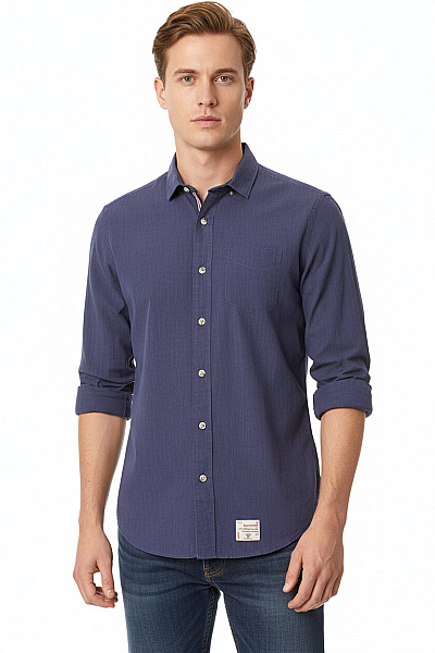 Pánská Košile Modrá SUPERDRY Vel. M