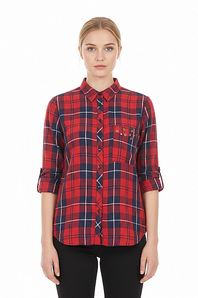 Dámská Košile Červená ZARA Vel. S