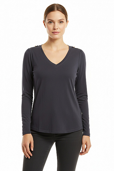 Next Jednoduché Dámské Tričko Modré Second Hand Vel. 42