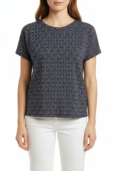 Next Vzorovaná  Halenka Modrá Second Hand Vel. 40