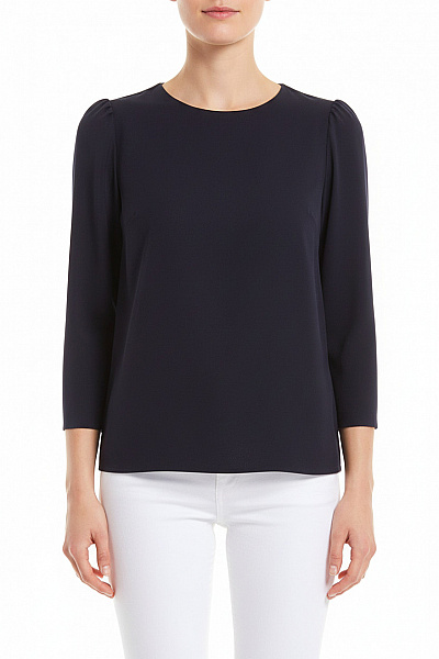  Halenka Jednobarevná Modrá HALLHUBER Second Hand Vel. 36