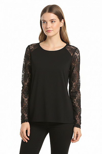  Halenka Jednobarevná Černá OBJECT Second Hand Vel. 36