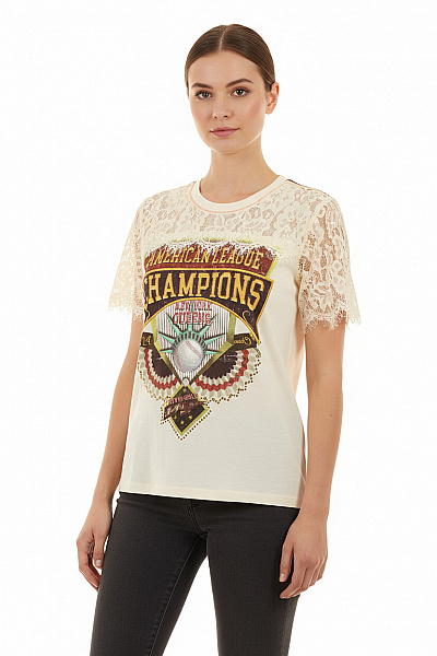 Dámské Tričko Barevné DESIGUAL Second Hand Vel. M