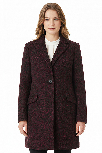 Krátký Dámský Kabát Fialový Next