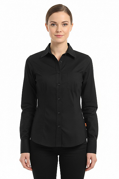 Společenská Dámská Košile Černá OBJECT Vel. XS