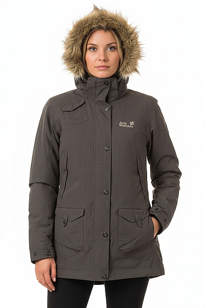 Jack Wolfskin Dámská Bunda Šedá Vel. S