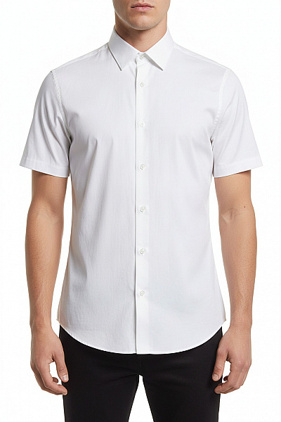 Pánská Košile Bílá ARMANI Second Hand Vel. M