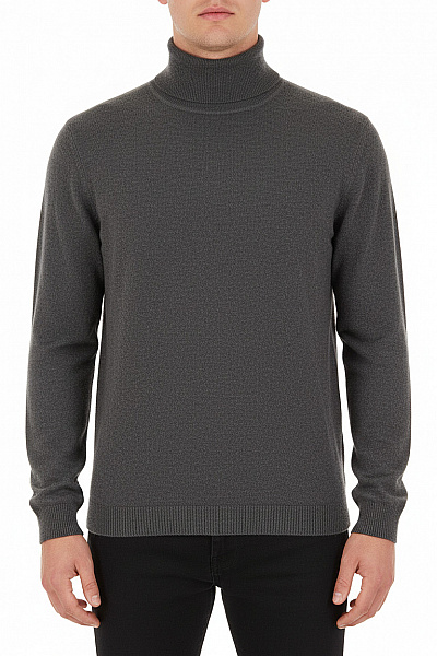 Pánský Svetr Hedvábný Šedý Cavallo