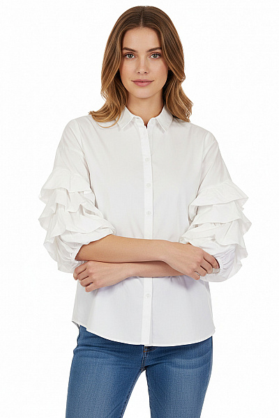 Dámská Košile Bílá ZARA Vel. XS