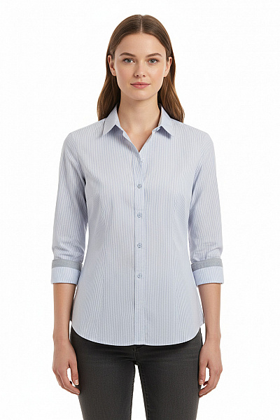 S.OLIVER Vzorovaná Dámská Košile Modrá Vel. 38