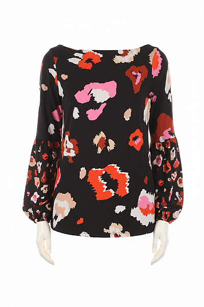 Next Vzorovaná  Halenka Černá Second Hand Vel. 34