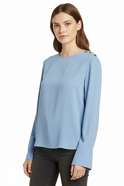 MANGO  Halenka Jednobarevná Modrá Vel. XS