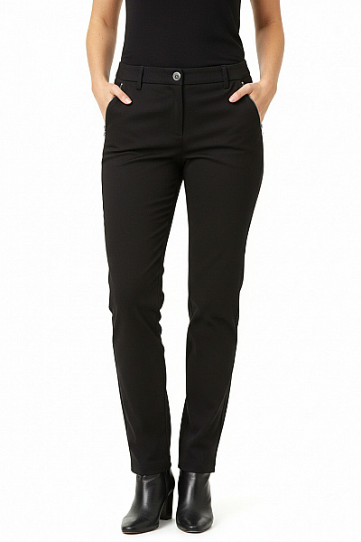 Dámské Kalhoty S Vysokým Sedem Černé Vel. 42