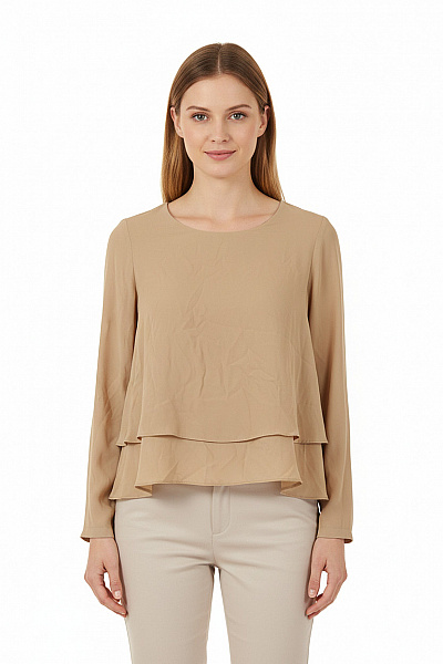  Halenka Jednobarevná Béžová ZARA Second Hand Vel. XS