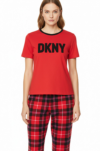 Dámské Pyžamo Červené Donna Karan Vel. XS