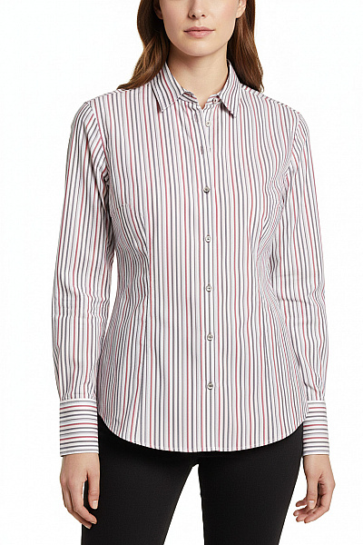 ETERNA Dámská Pruhovaná Košile S Dlouhým Rukávem Slim Fit Velikost DE 38