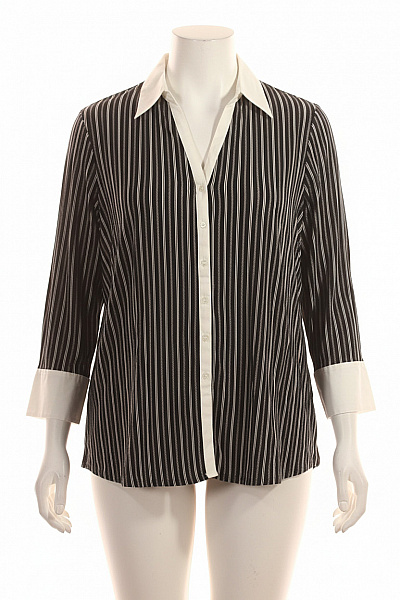 Marks & Spencer Vzorovaná Dámská Košile Černobílá