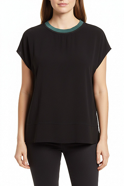 SAMSOE  Halenka Jednobarevná Černá Vel. L