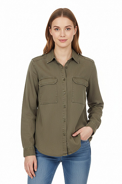 ZARA Společenská Dámská Košile Khaká Vel. S