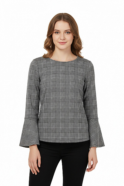 S.OLIVER Vzorovaná  Halenka Černobílá Vel. XS