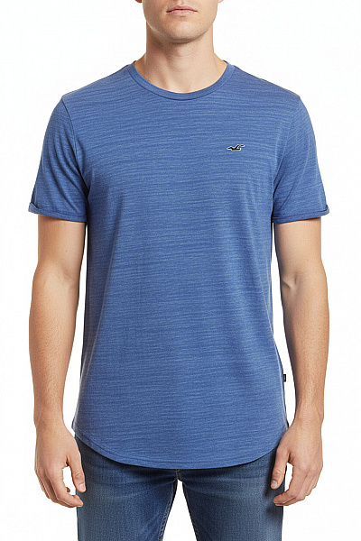 Hollister Pánské Tričko Modré Second Hand