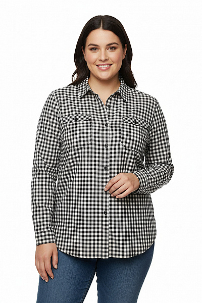 CAMPUS Dámská Košile Černobílá Vel. XL
