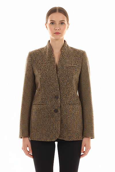 MANGO Krátký Dámský Kabát Hnědý Vel. 38