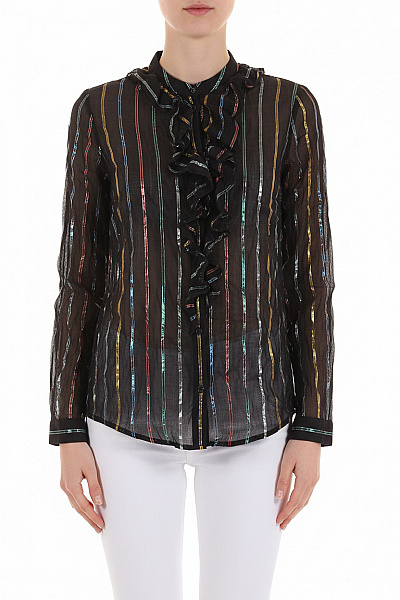 Custommade Dámská Košile Černá Second Hand Vel. XS