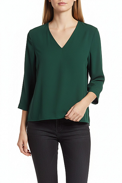 ZARA  Halenka Jednobarevná Zelená Vel. XS