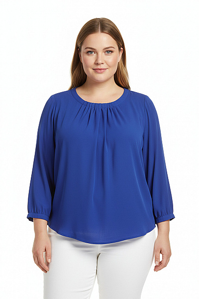 Společenská  Halenka Modrá Vel. XL