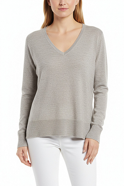 MANGO Dámský Pulovr Šedý Second Hand Vel. S