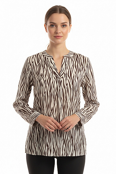 Halenka Lněná Hnědá Van Laack Vel. 36