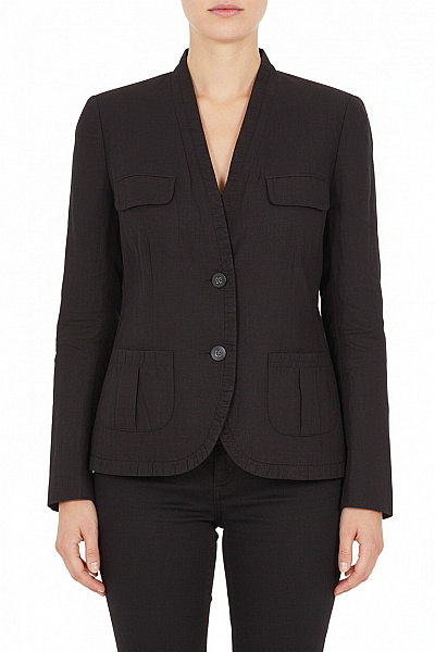 S.OLIVER Černý Vypasovaný Blejzr S červenou Podšívkou Ležérní Na Běžné Nošení Velikost DE 40